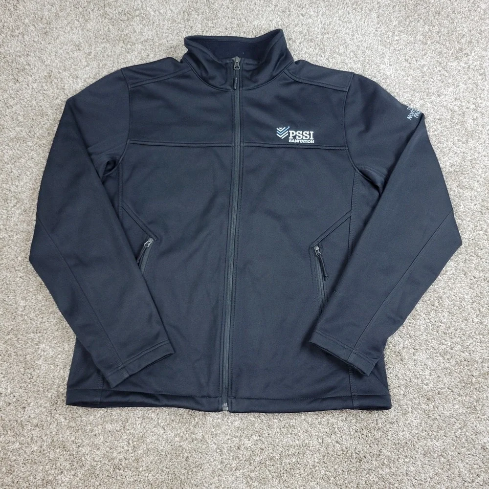 The North Face Mens Medium Solid Black Performance Stretch Full Zip Jacket